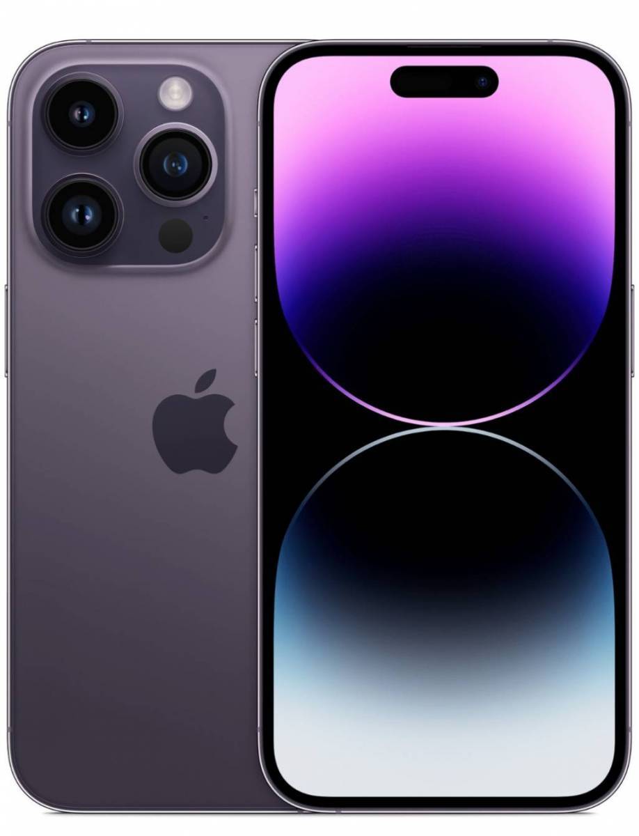 Смартфон Apple iPhone 14 Pro SIM, 128 ГБ, темно-фиолетовый