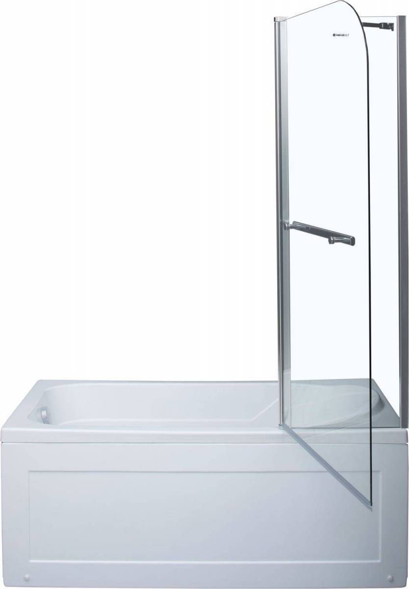Шторка для ванны Aquanet SG-1200, прозрачное стекло