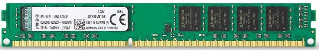 Kingston 8GB 1600MHz DDR3L Non-ECC CL11 DIMM 1.35V(Select Regions ONLY)