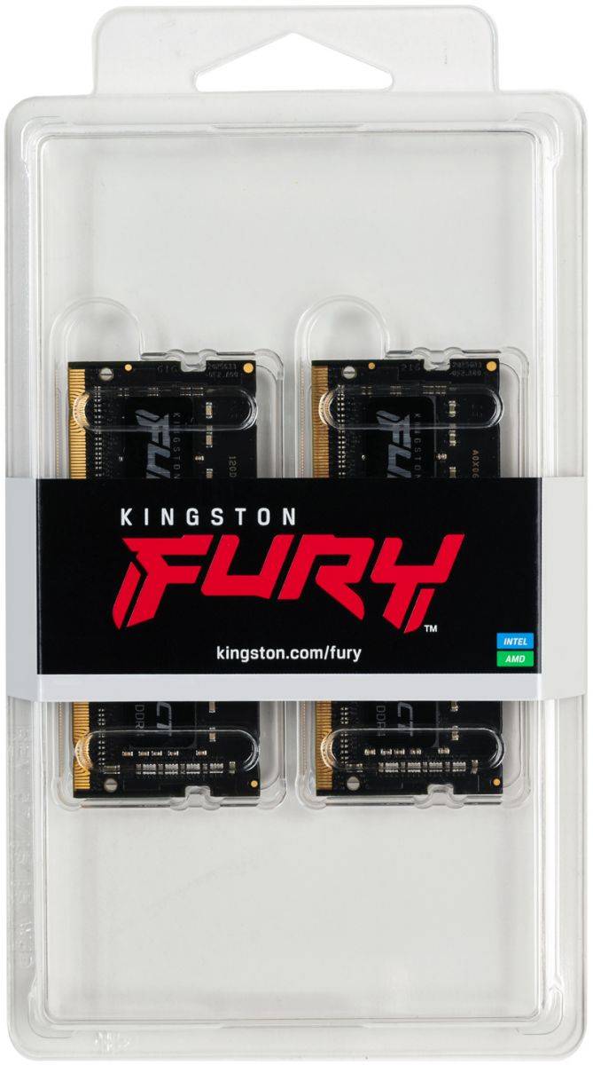 Kingston 16GB 3200MHz DDR4 CL20 SODIMM (Kit of 2) FURY Impact