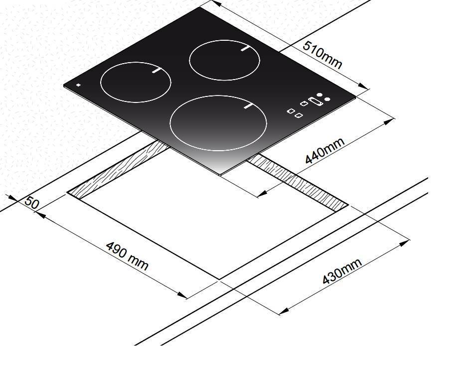 Независимая индукционная варочная панель Zigmund & Shtain CIS 029.45 BX