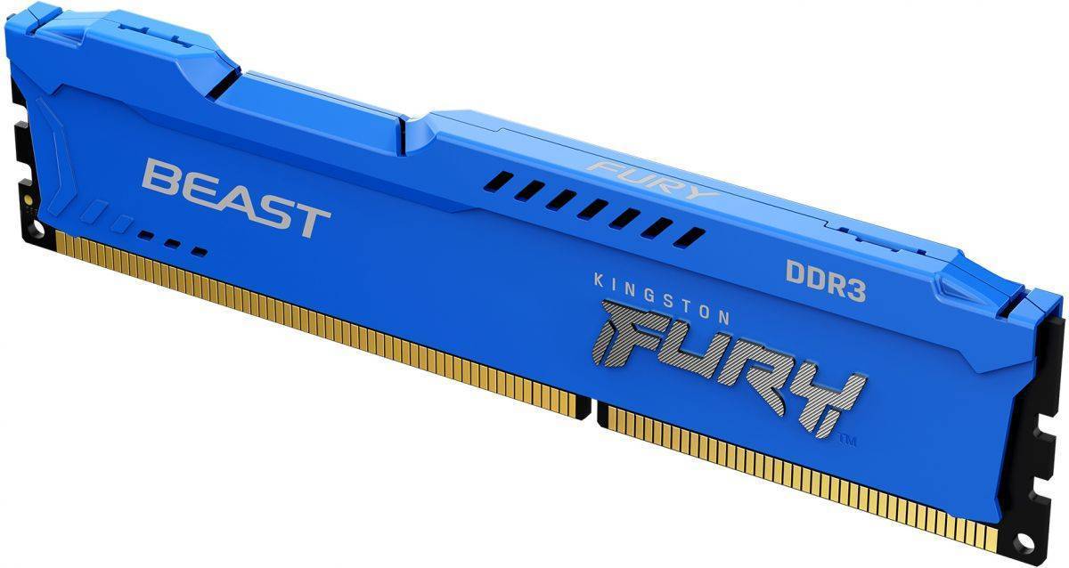 Kingston 4GB 1600MHz DDR3 CL10 DIMM FURY Beast Blue