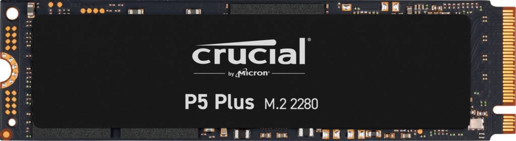 Crucial SSD P5 Plus, 2000GB, M.2(22x80mm), NVMe, PCIe 4.0 x4, 3D TLC, R/W 6600/5000MB/s, IOPs 720 000/700 000, TBW 1200, DWPD 0.3 (12 мес.)