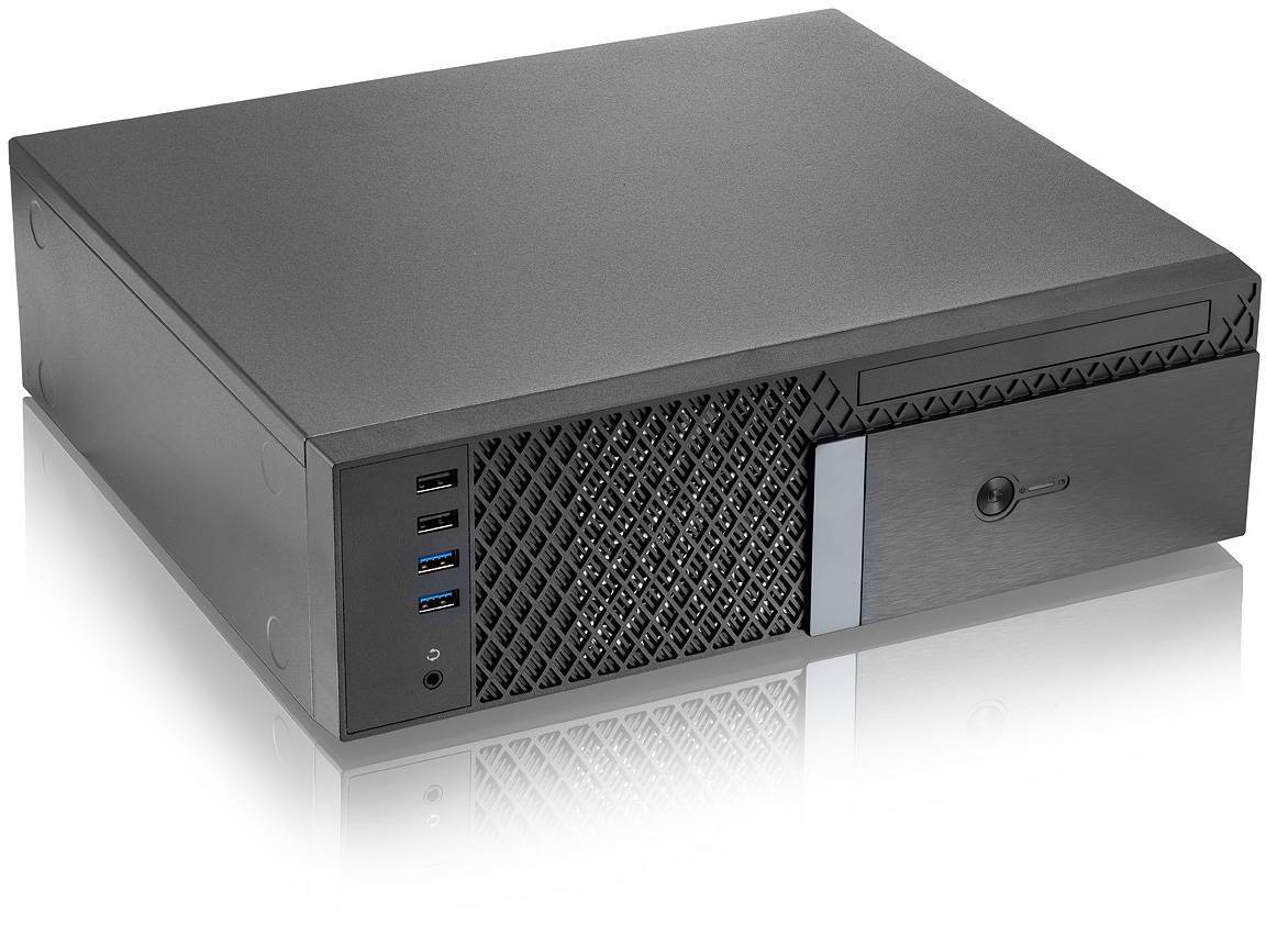Foxline FL-1001 mATX case, black, w/PSU TFX 300W, w/2xUSB2.0+2xUSB3.0, w/1xcombo audio, w/pwr cord, w/ 8cm FAN
