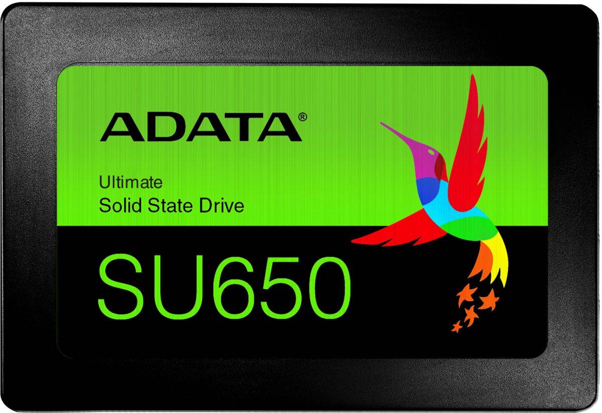 ADATA 960GB SSD SU650 TLC 2.5" SATAIII 3D NAND, SLC cach / without 2.5 to 3.5 brackets / blister