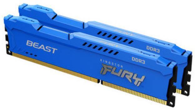Kingston 16GB 1866MHz DDR3 CL10 DIMM (Kit of 2) FURY Beast Blue
