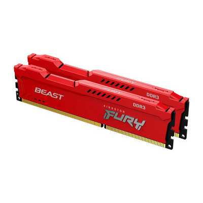 Kingston 16GB 1600MHz DDR3 CL10 DIMM (Kit of 2) FURY Beast Red