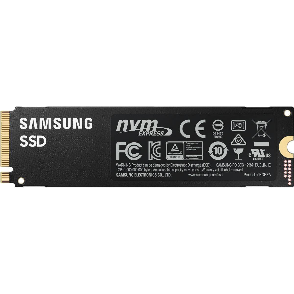 Твердотельные накопители/ Samsung SSD 980 PRO, 2000GB, M.2(22x80mm), NVMe 1.3c, PCIe 4.0 x4, 3-bit MLC, R/W 7000/5000MB/s, IOPs 1 000 000/1 000 000, TBW 1200, DWPD 0.33 (12 мес.)