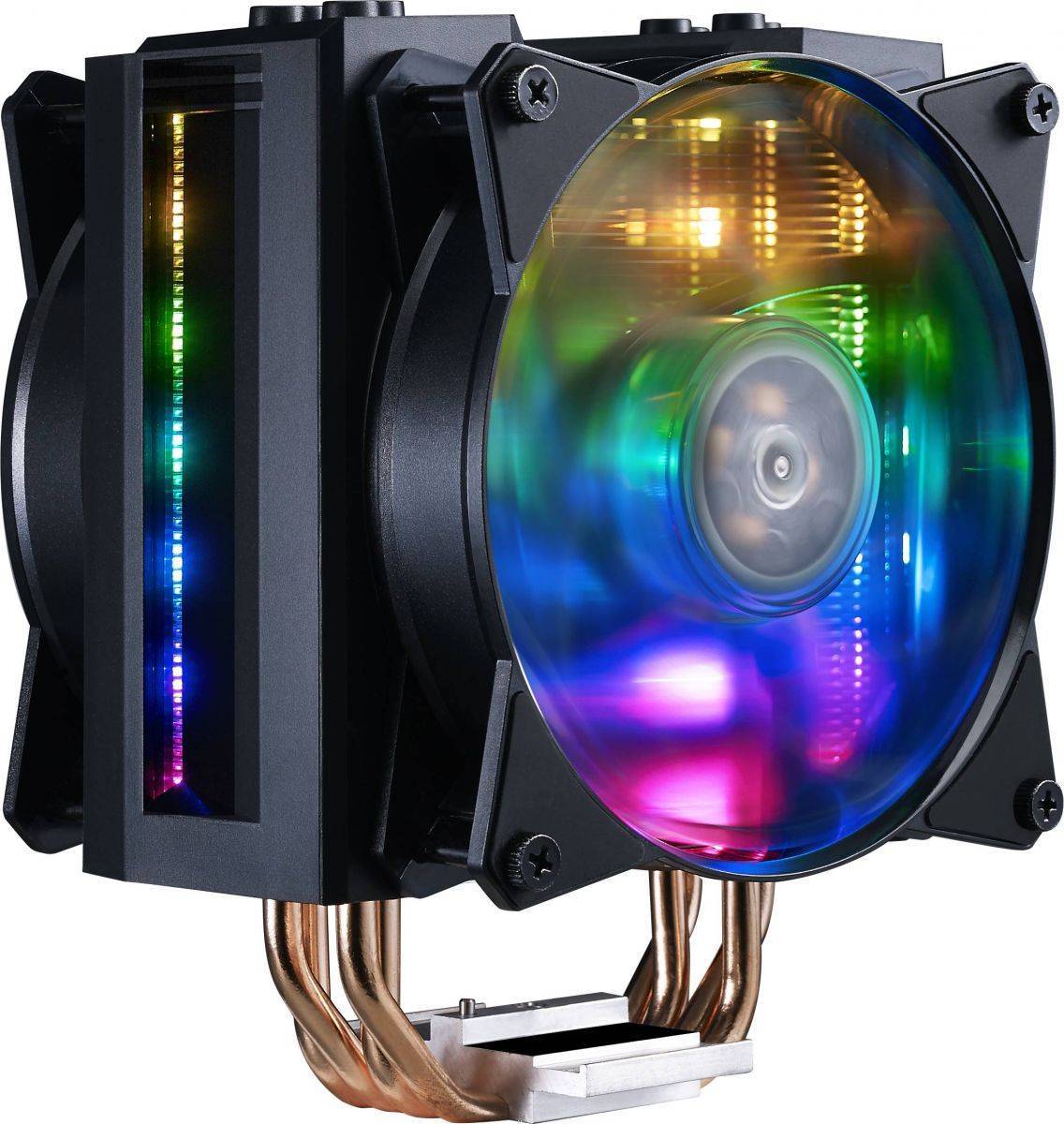 Cooler Master CPU Cooler MasterAir MA410M, 600-1800 RPM, 150W, addressable RGB, lighting controller, Full Socket Support