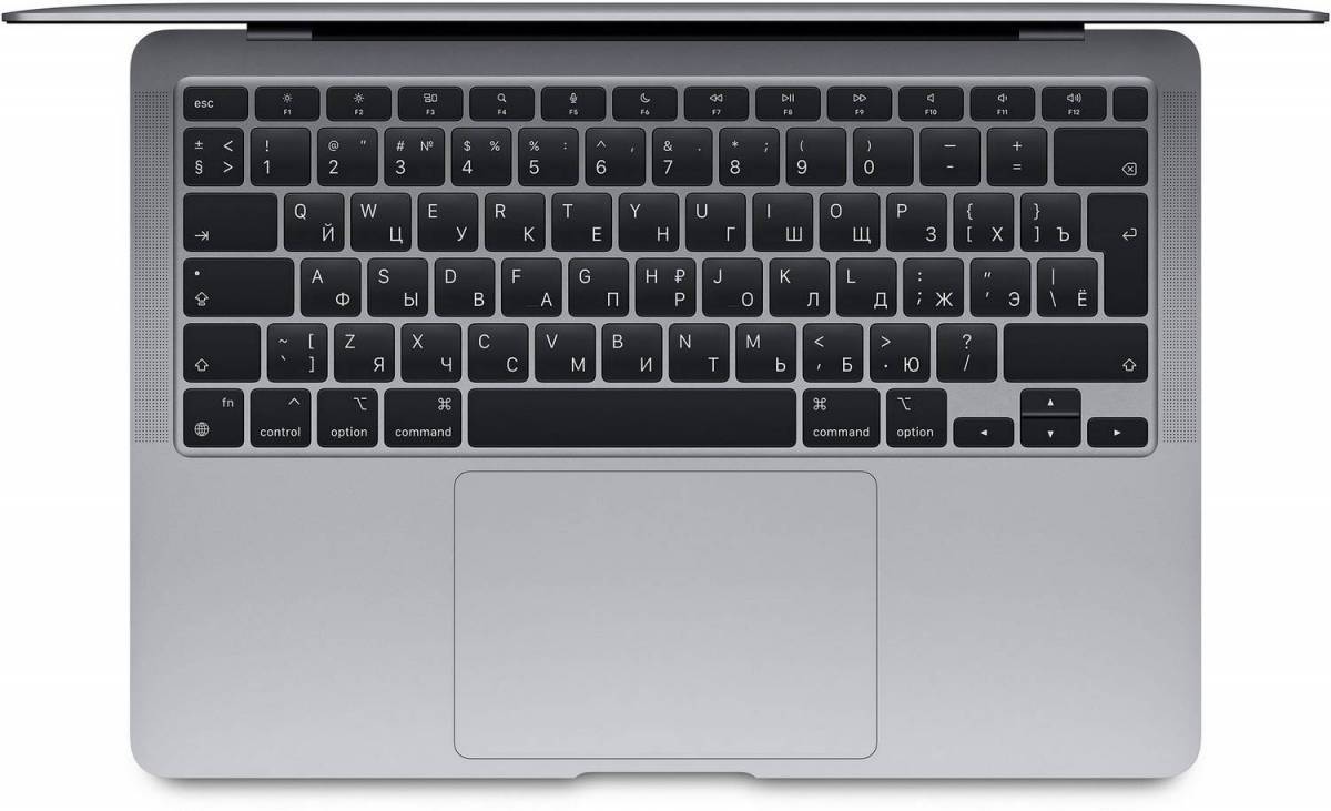 Ноутбук Apple MacBook Air (M1, 2020) 8 ГБ, 256 ГБ SSD, серый космос