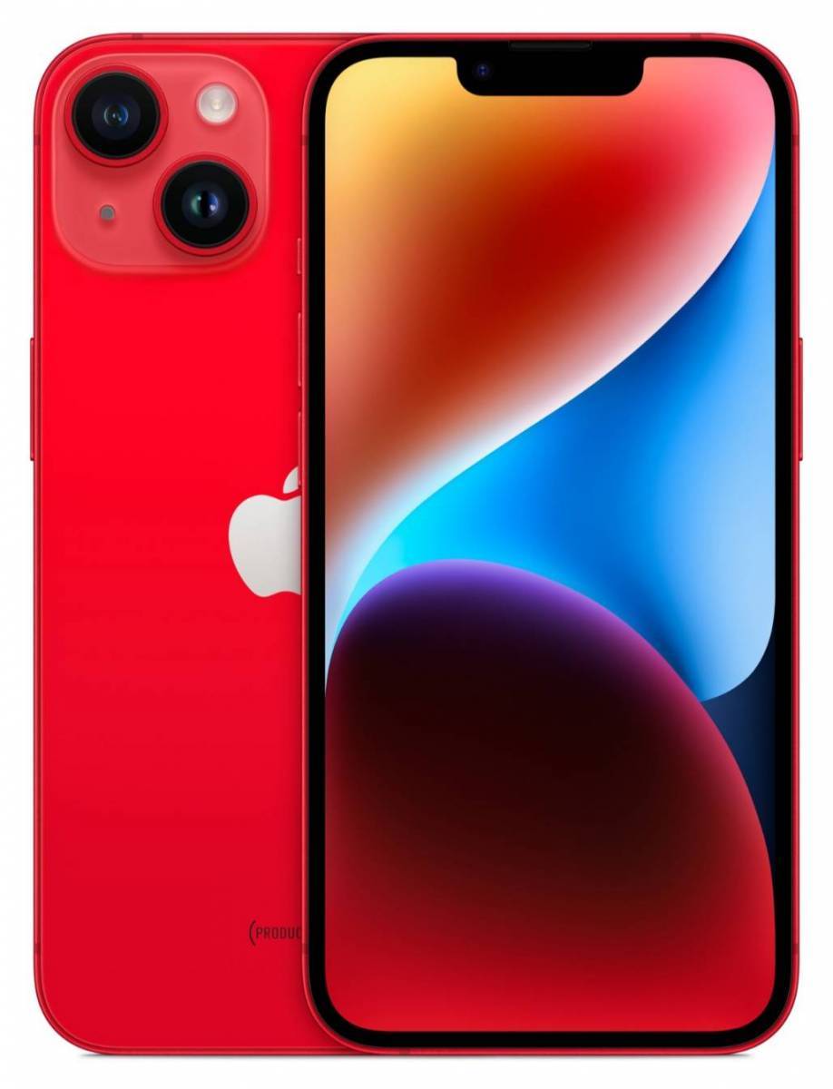 Смартфон Apple iPhone 14 dual-SIM, 256 ГБ, (PRODUCT)RED
