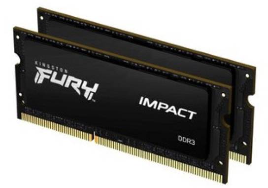 Kingston 16GB 1600MHz DDR3L CL9 SODIMM (Kit of 2) 1.35V FURY Impact