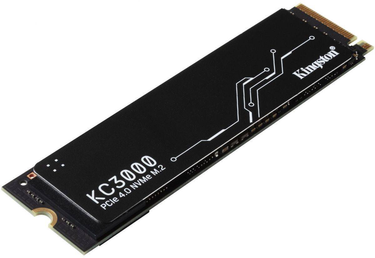 Kingston SSD KC3000, 2048GB, M.2 22x80mm, NVMe, PCIe 4.0 x4, 3D TLC, R/W 7000/7000MB/s, IOPs 1 000 000/1 000 000, TBW 1600, DWPD 0.71, with Heat Spreader (5 лет)